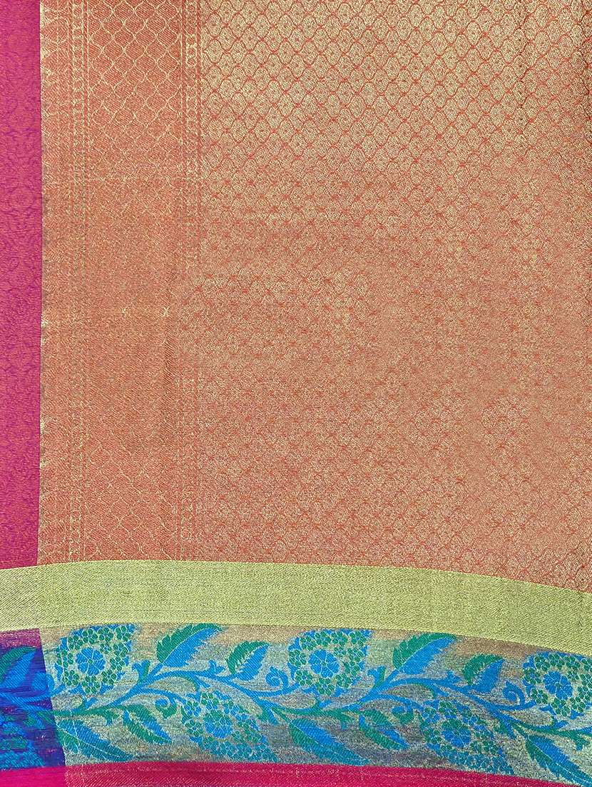 women's solid red colored saree with blouse - 20306129 - Standard Image - 4