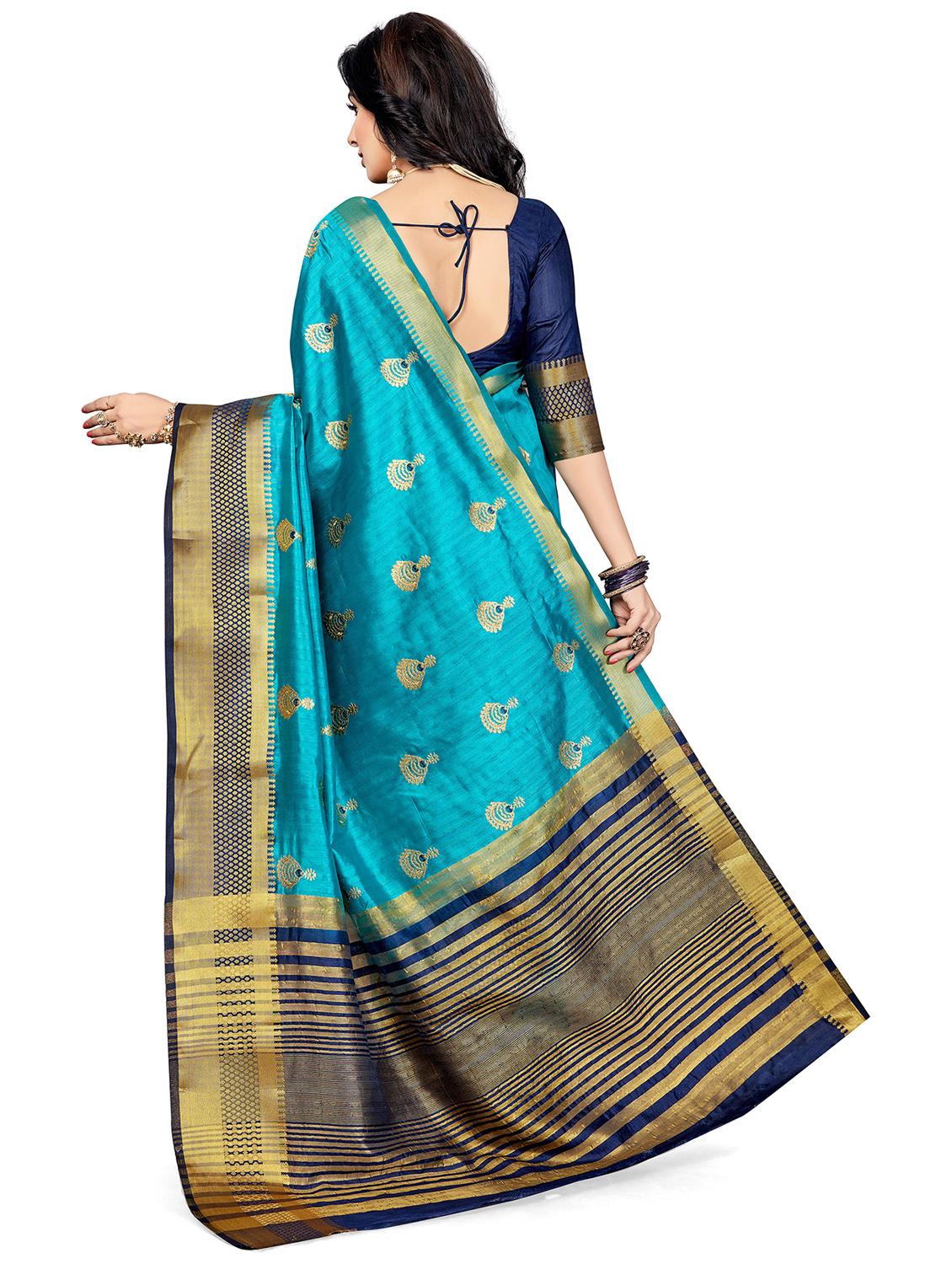 women's banarasi saree with blouse - 20306242 - Standard Image - 1