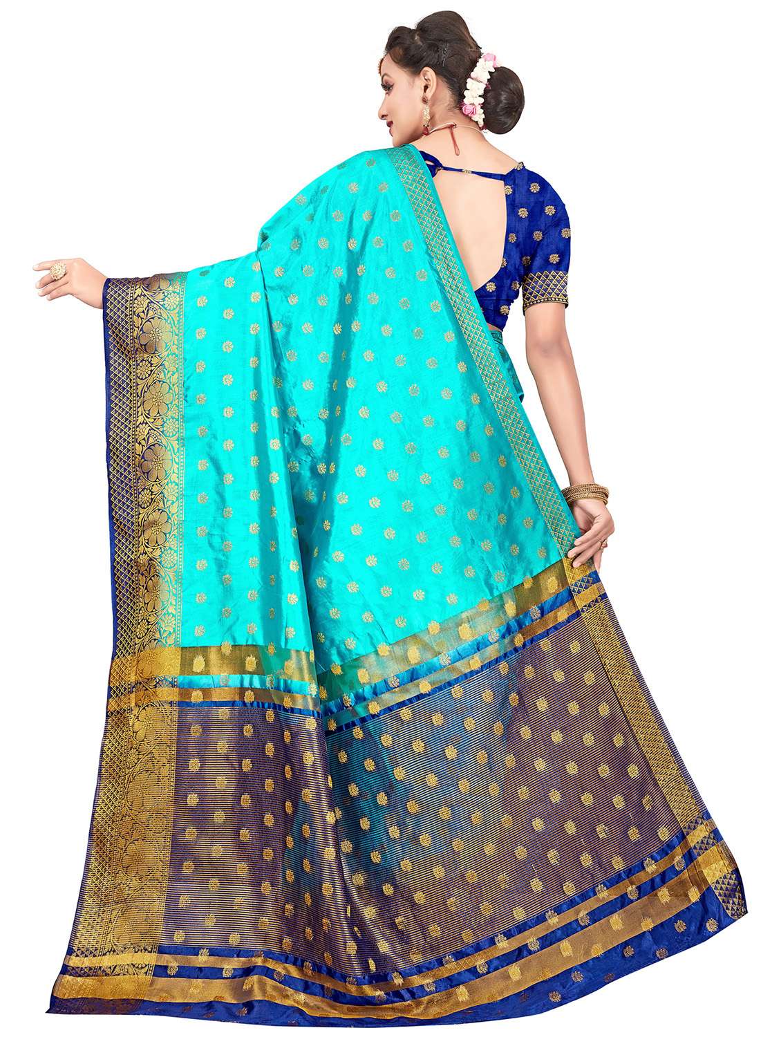 women's banarasi saree with blouse - 20306274 -  Standard Image - 1