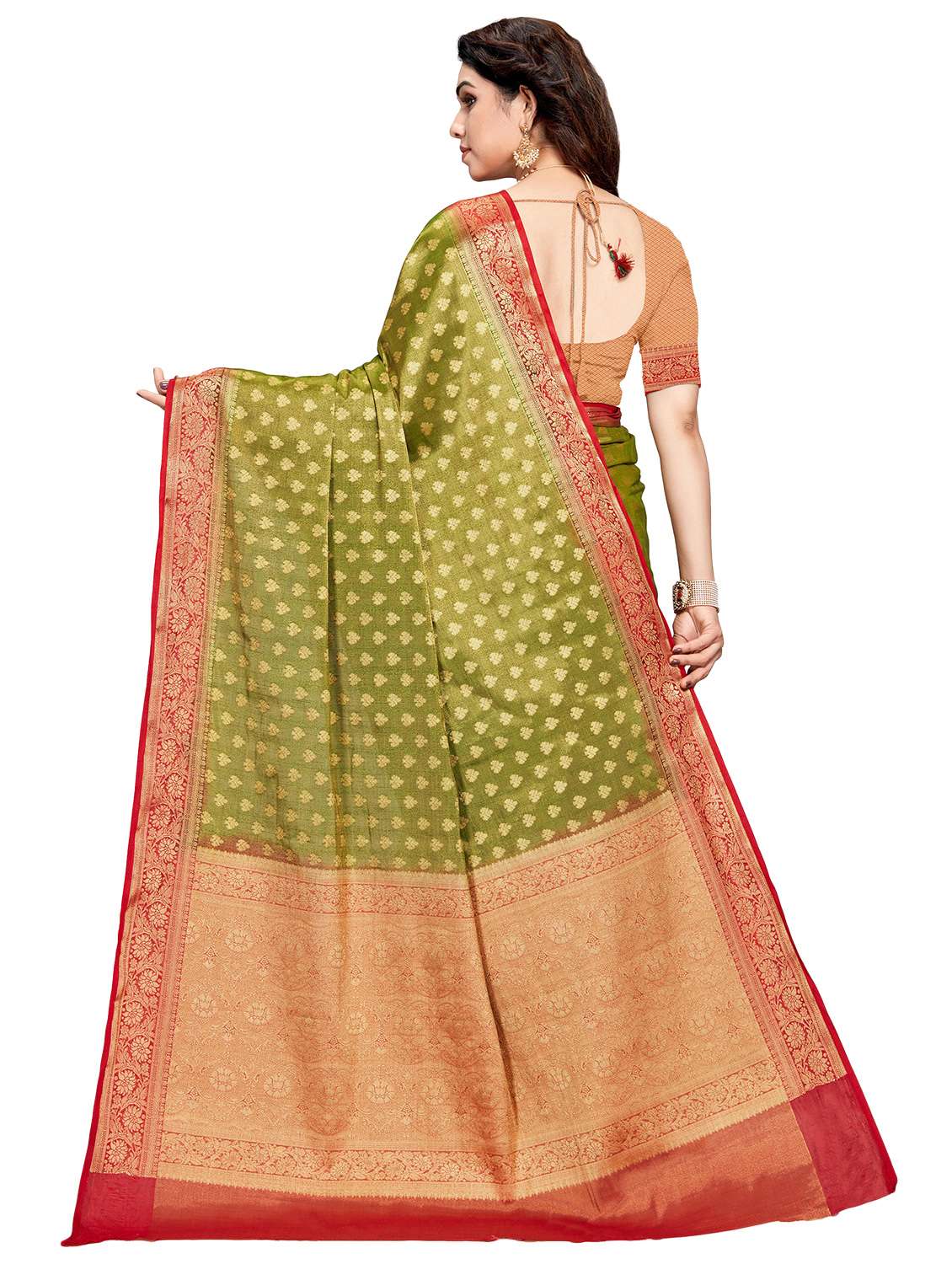 women's banarasi saree with blouse - 20306444 -  Standard Image - 1