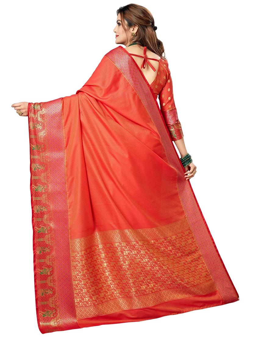 women's banarasi saree with blouse - 20306509 -  Standard Image - 1