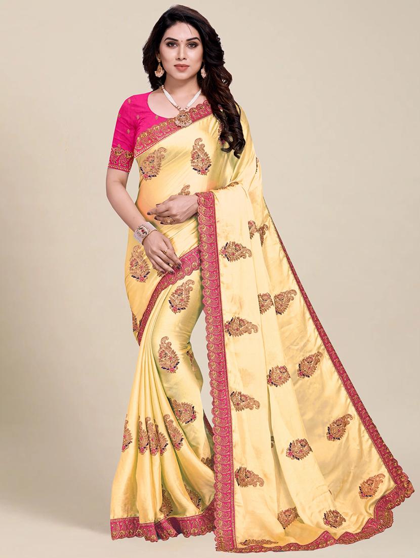 women's embroidered saree with blouse - 20306534 -  Zoom Image - 0