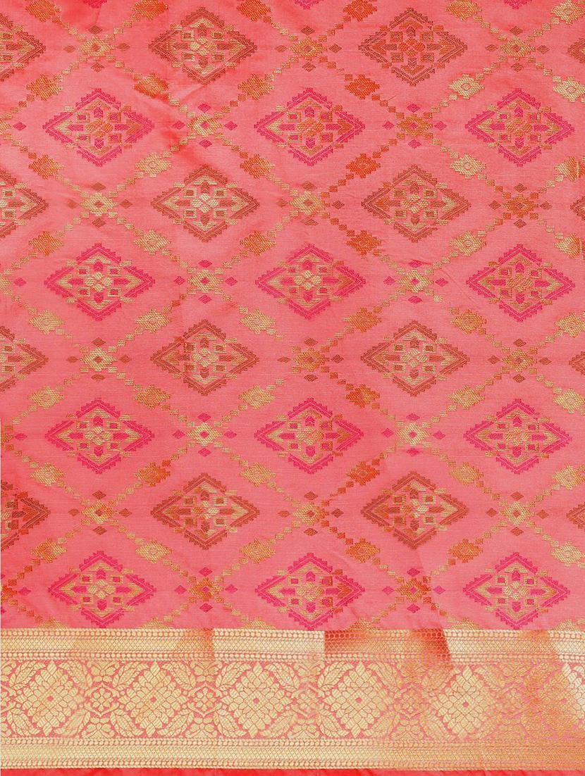 women's banarasi saree with blouse - 20306621 - Standard Image - 4