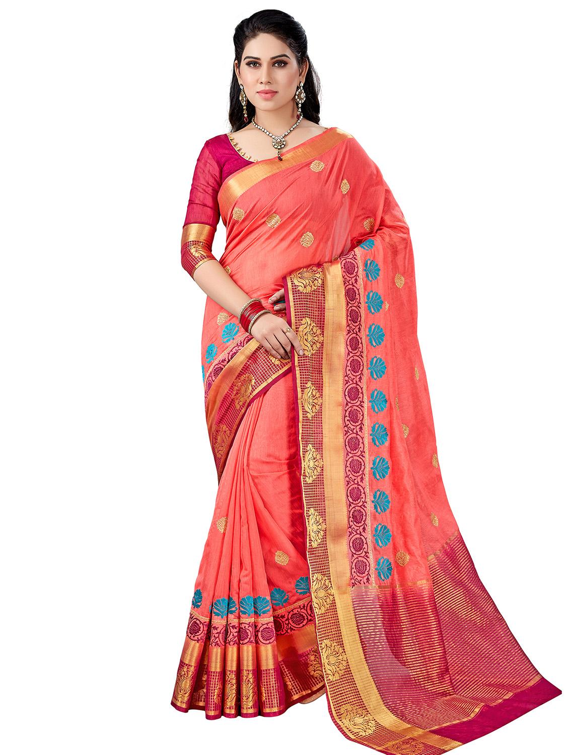 women's banarasi saree with blouse - 20306715 -  Zoom Image - 0
