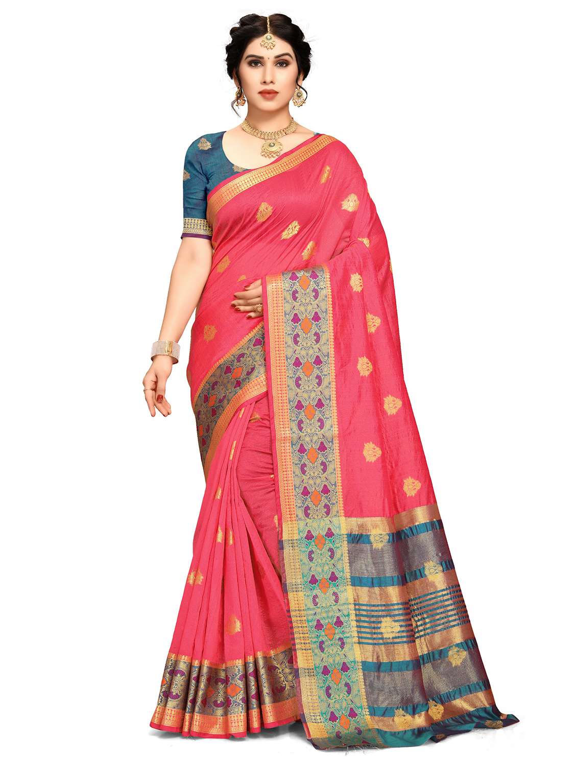 women's banarasi saree with blouse