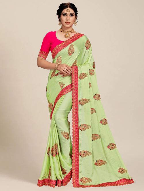 women's embroidered saree with blouse - 20306845 -  Standard Image - 0