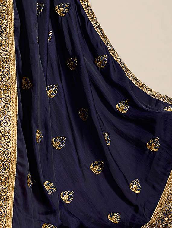 multi colored half and half  saree with blouse - 20306885 -  Standard Image - 1