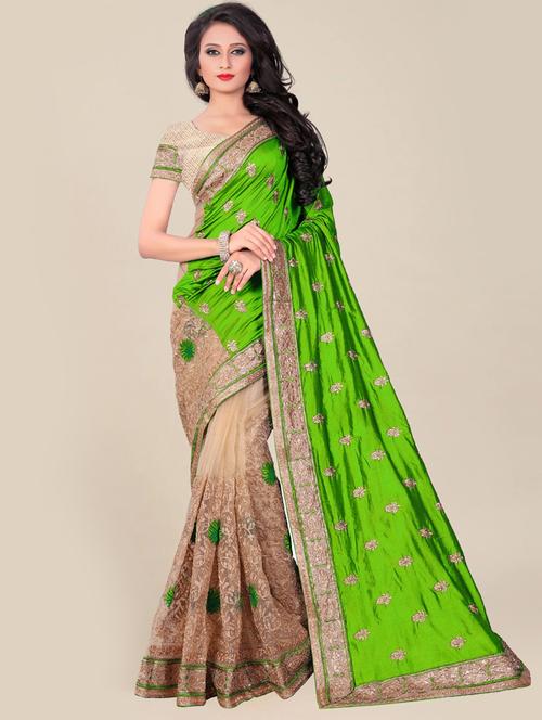 women's null green colored saree with blouse - 20306997 -  Standard Image - 0