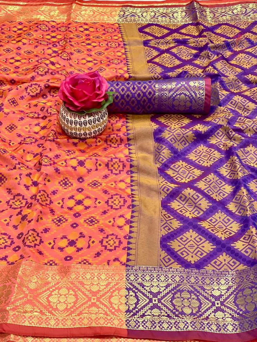 women's banarasi saree with blouse - 20307084 -  Standard Image - 4