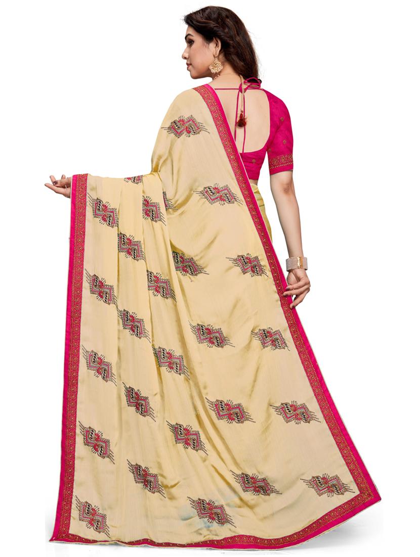 women's embroidered saree with blouse - 20307107 -  Standard Image - 1