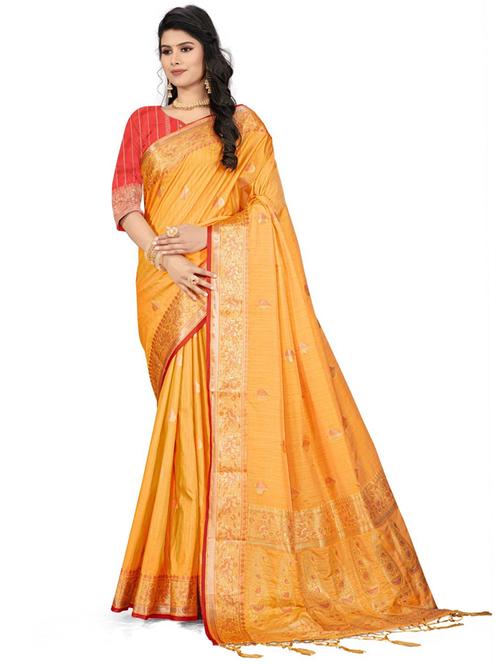 women's banarasi saree with blouse - 20307112 - Standard Image - 0