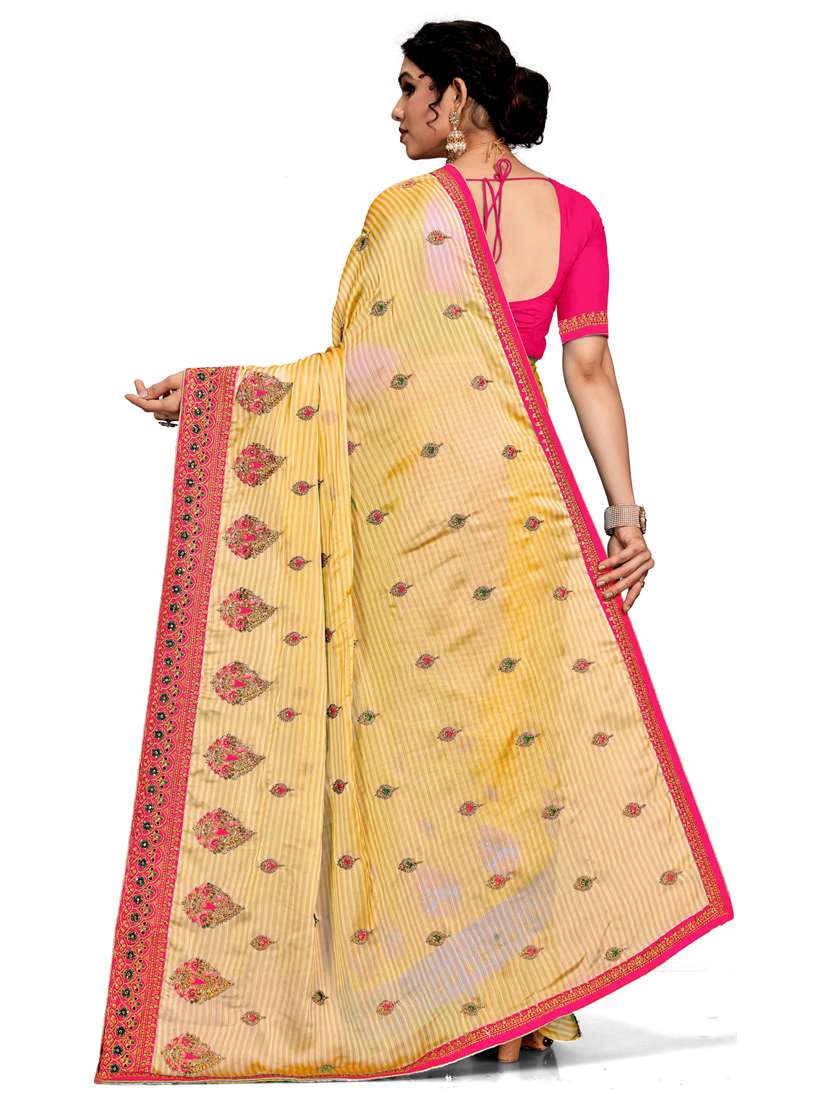 women's embroidered saree with blouse - 20307119 -  Standard Image - 1