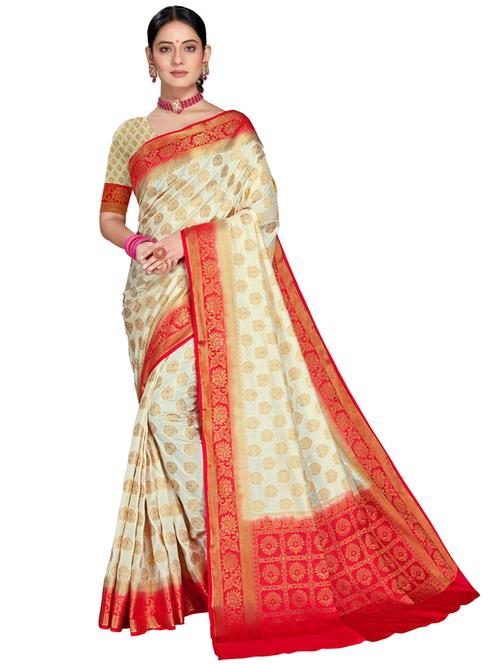 women's banarasi saree with blouse - 20307121 -  Standard Image - 0