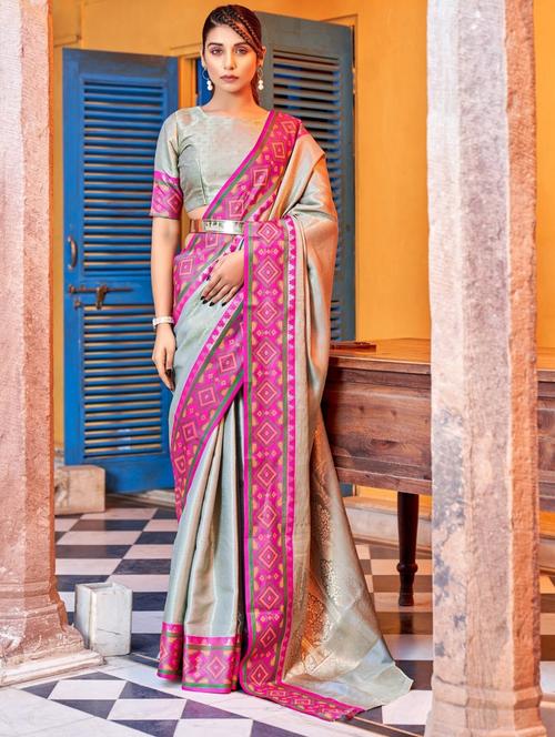 women's self design multi colored saree with blouse - 20307122 -  Standard Image - 0