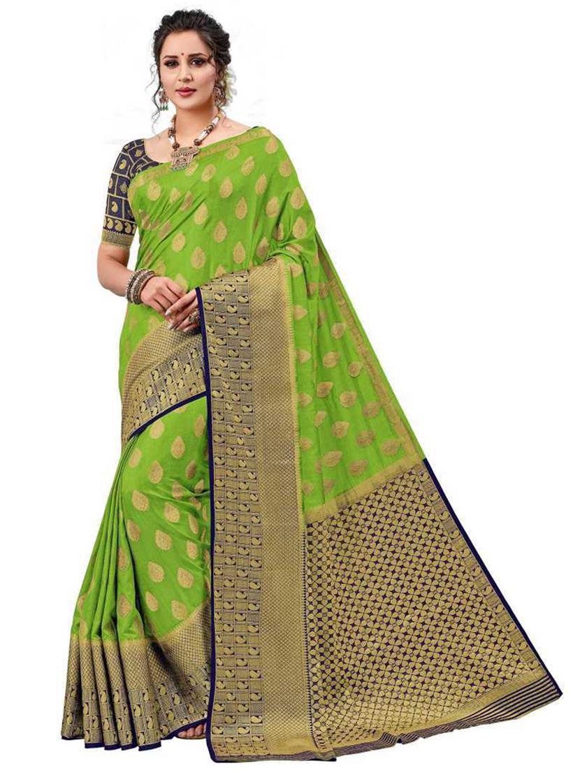women's banarasi saree with blouse - 20307141 -  Zoom Image - 0