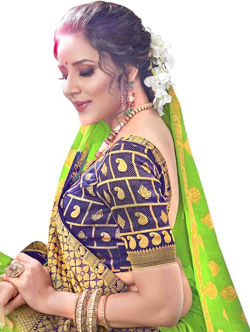 women's banarasi saree with blouse - 20307145 - Standard Image - 1