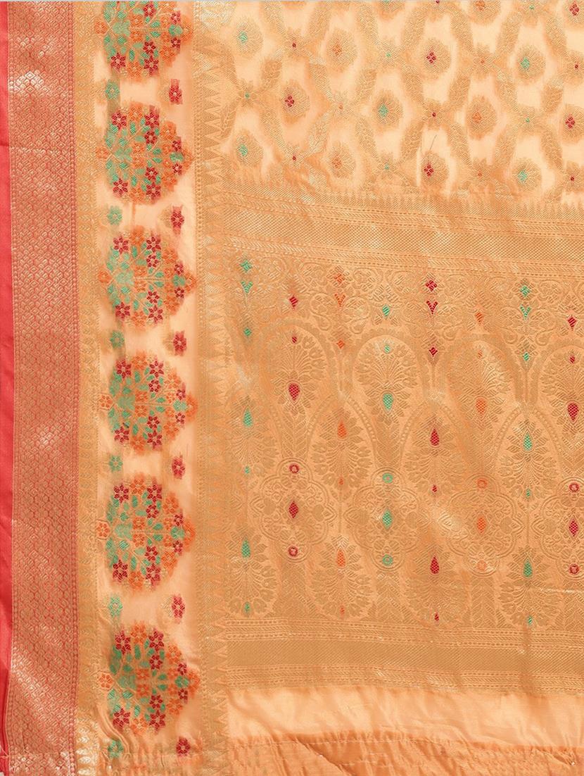women's banarasi saree with blouse - 20307153 - Standard Image - 4