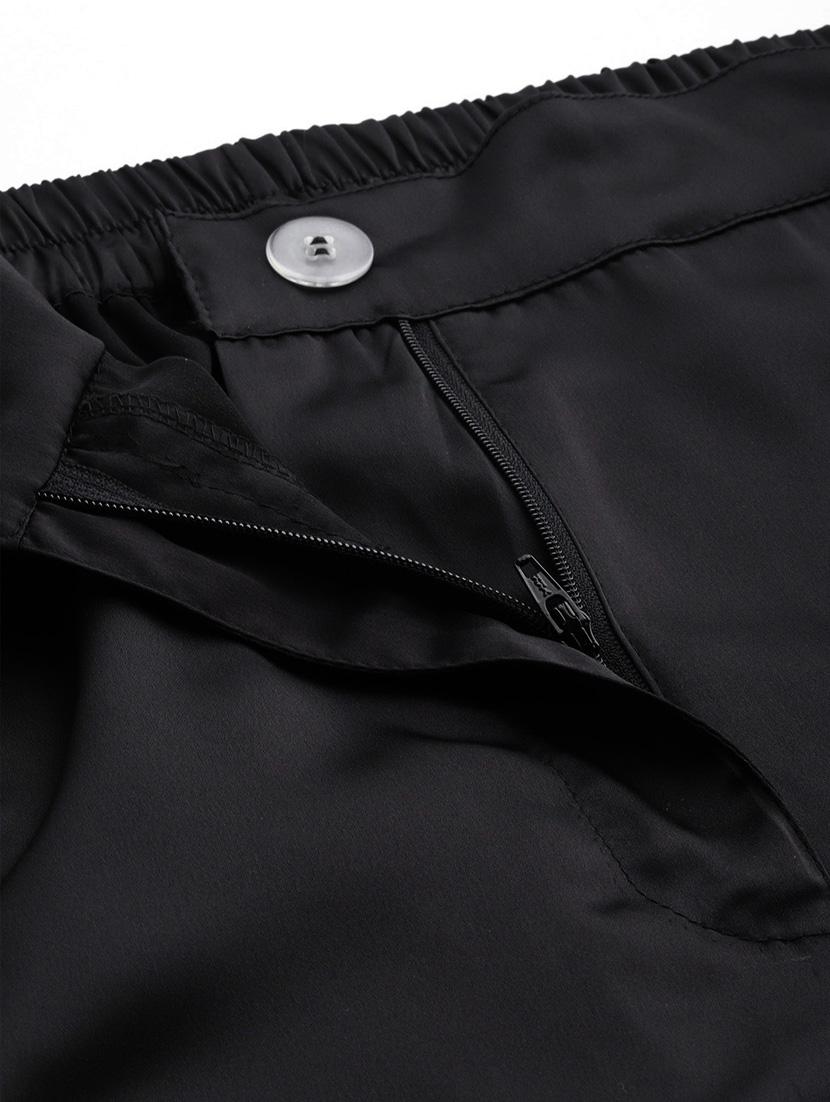 black satin trousers - 20307545 - Standard Image - 4