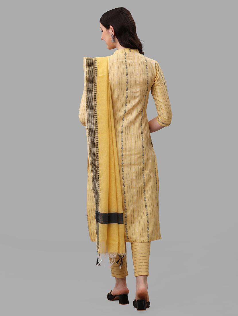 yellow colored kurta pant set - 20308100 - Standard Image - 1