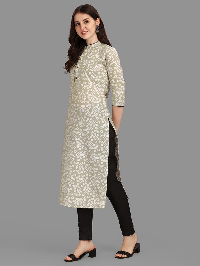 beige colored kurta pant set - 20308125 - Standard Image - 1