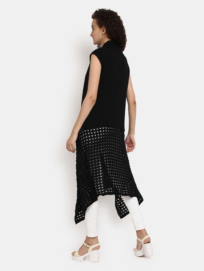 black cotton cardigan - 20308974 -  Standard Image - 1