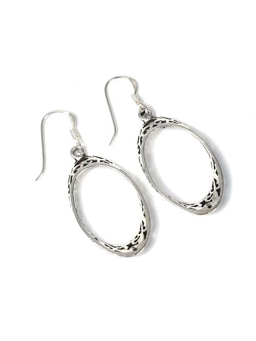 women silver hoop earrings - 20309124 - Standard Image - 0
