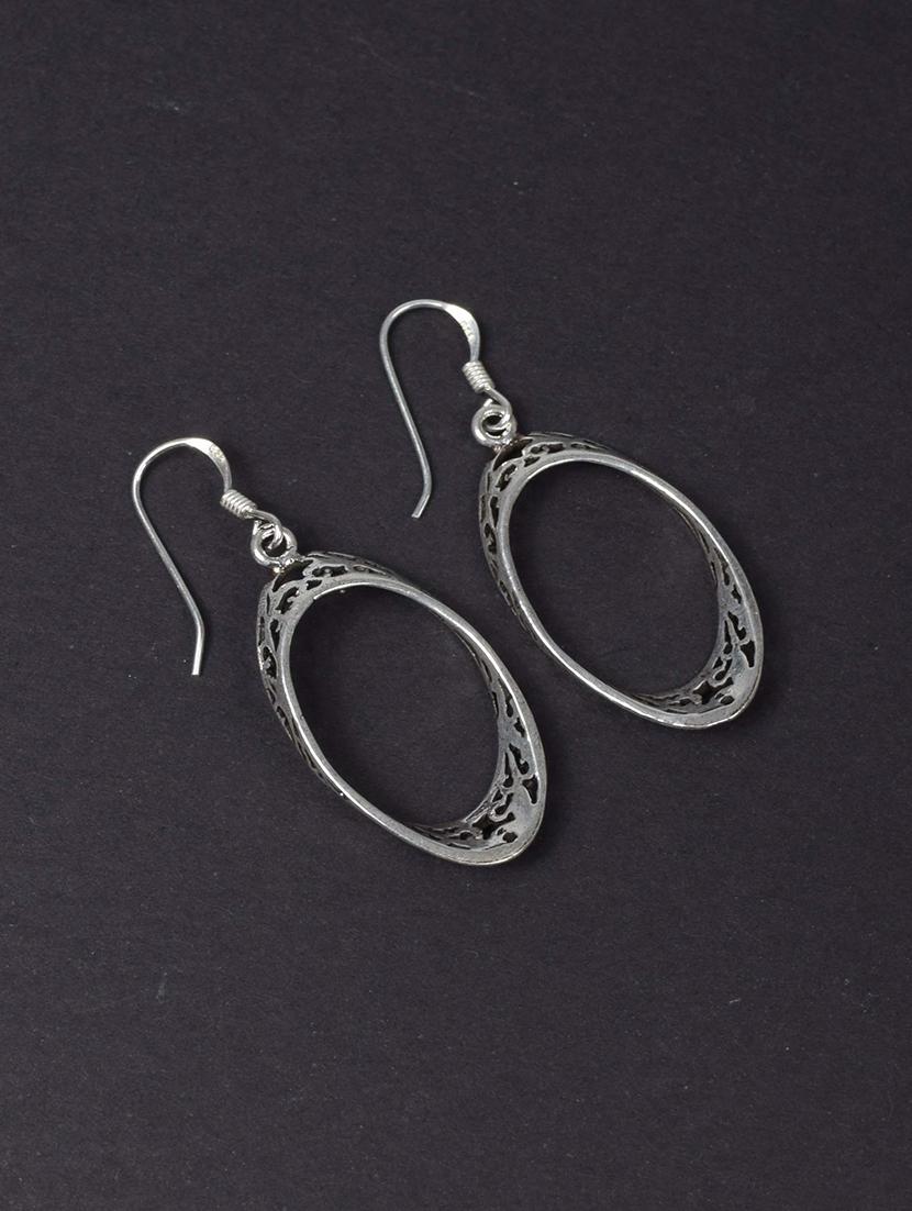 women silver hoop earrings - 20309124 - Standard Image - 1