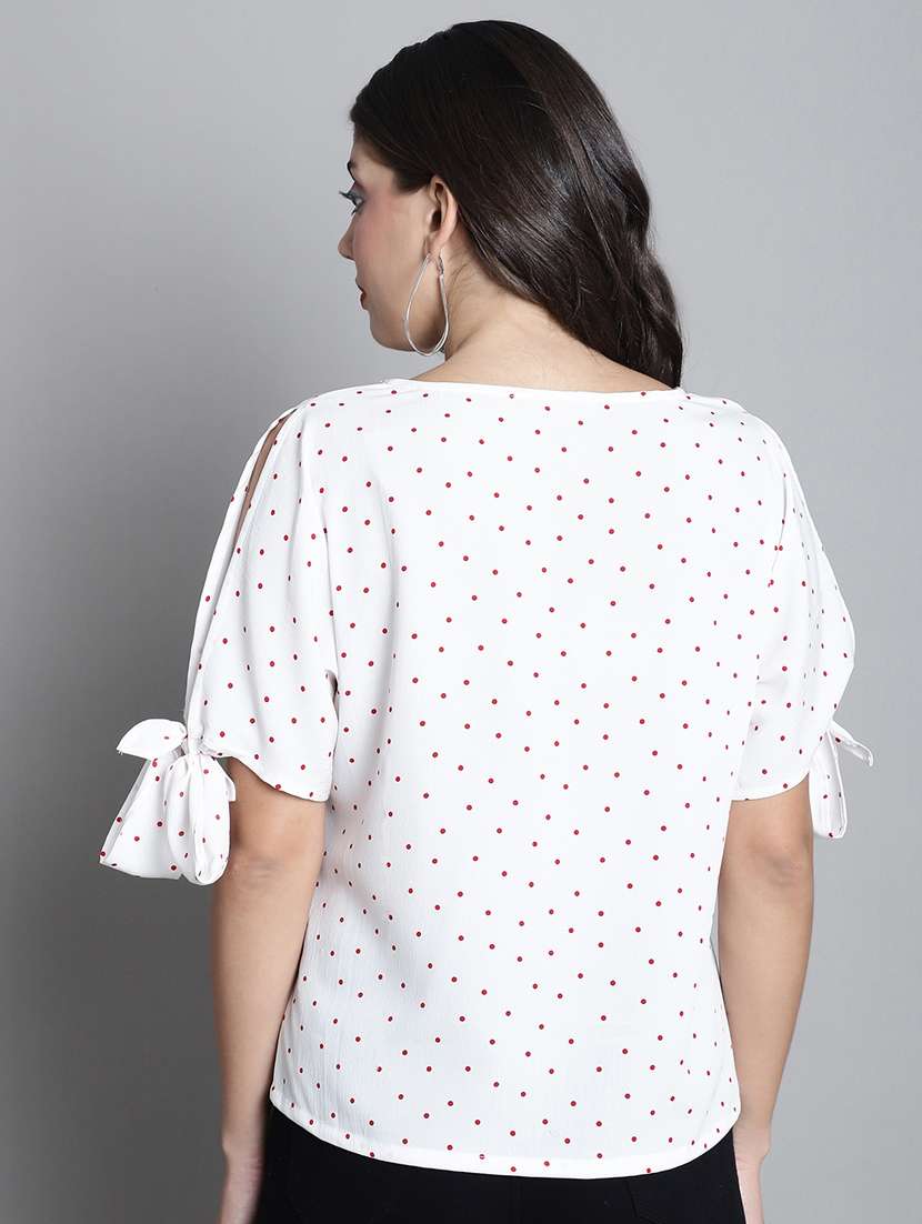 women's straight round neck top - 20309336 -  Standard Image - 4