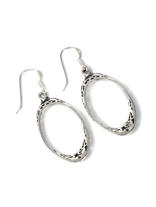 women silver hoop earrings - 20309533 - Standard Image - 0