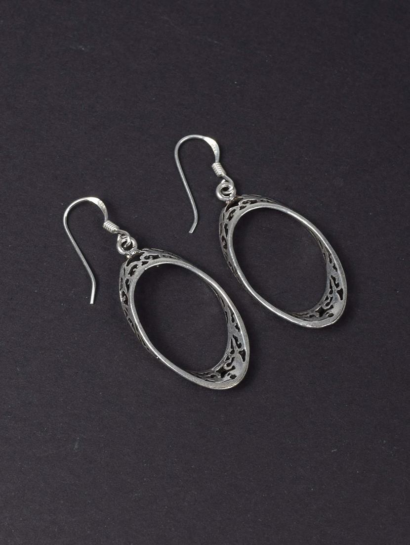 women silver hoop earrings - 20309533 - Standard Image - 1