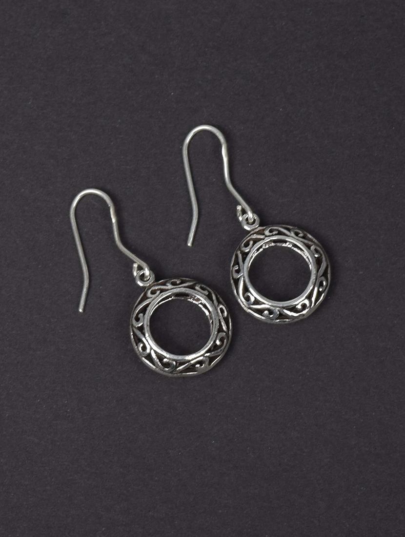 women silver hoop earrings - 20309536 - Standard Image - 1