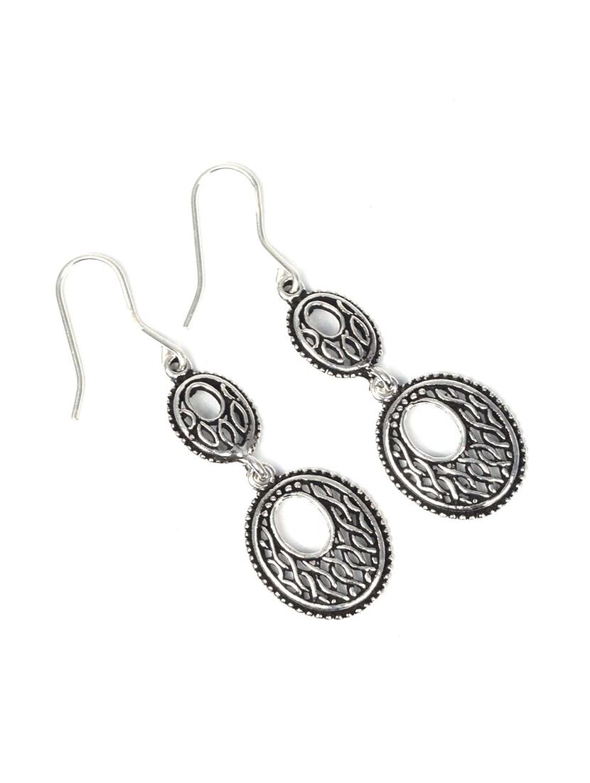 women silver drop earrings - 20309537 -  Zoom Image - 0
