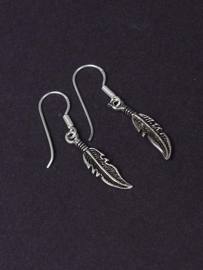women silver drop earrings - 20309541 - Standard Image - 1
