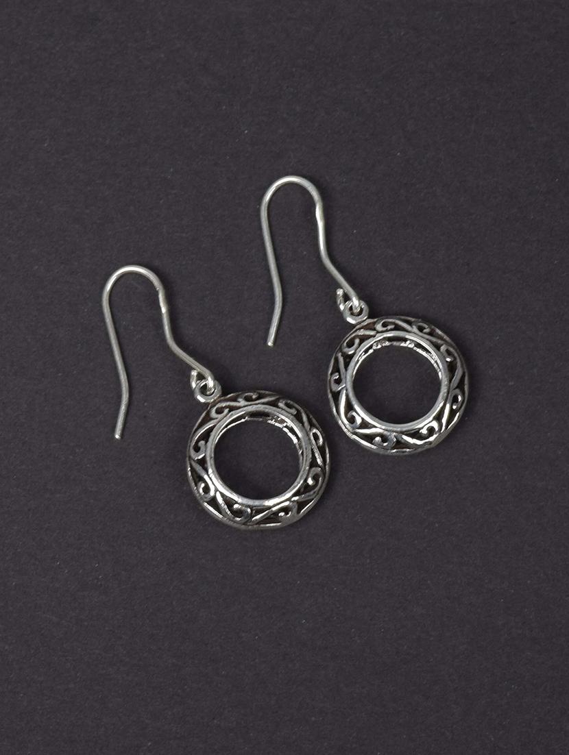 women silver hoop earrings - 20309542 - Standard Image - 1