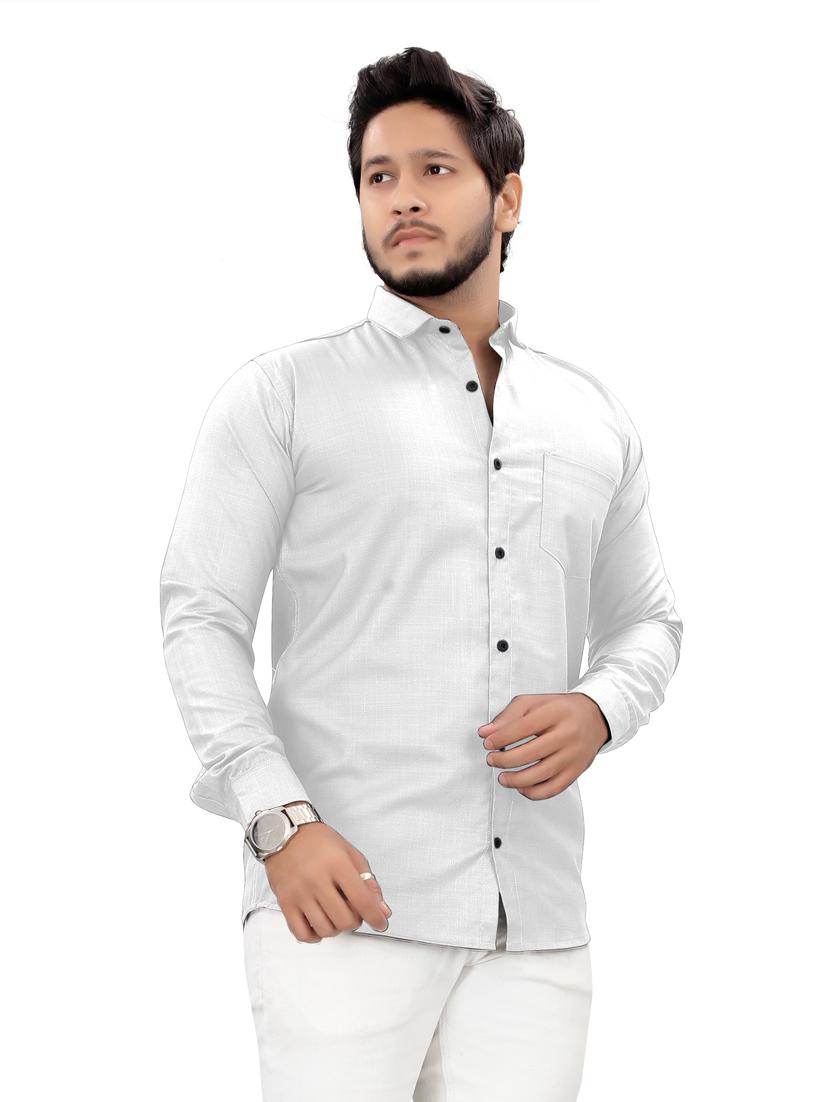 mens self design casual shirt - 20310497 -  Standard Image - 1