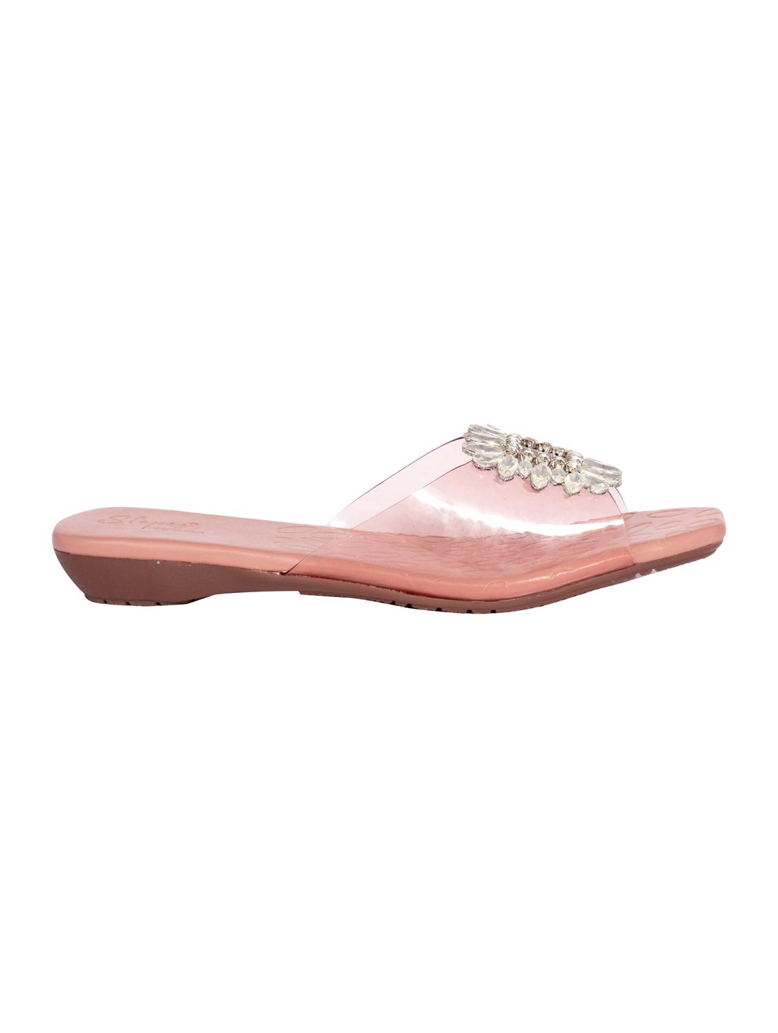 pink tpu slip on sandals - 20311027 -  Standard Image - 1