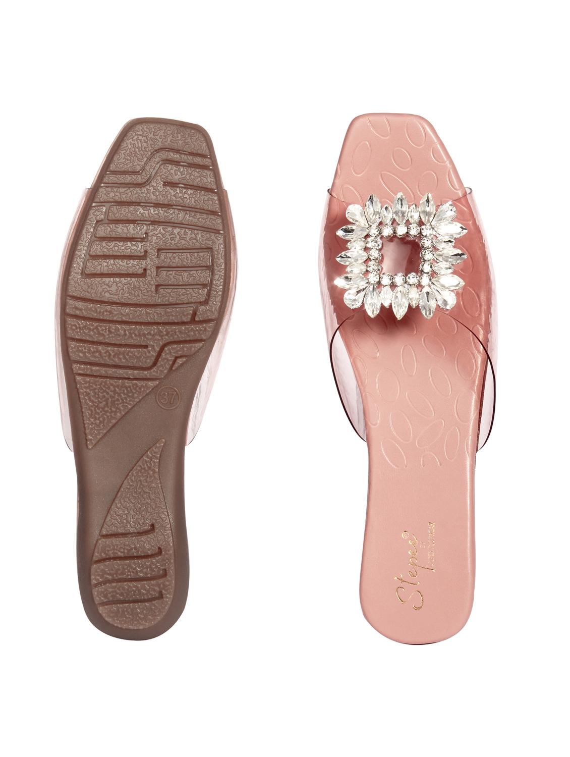 pink tpu slip on sandals - 20311027 - Standard Image - 4
