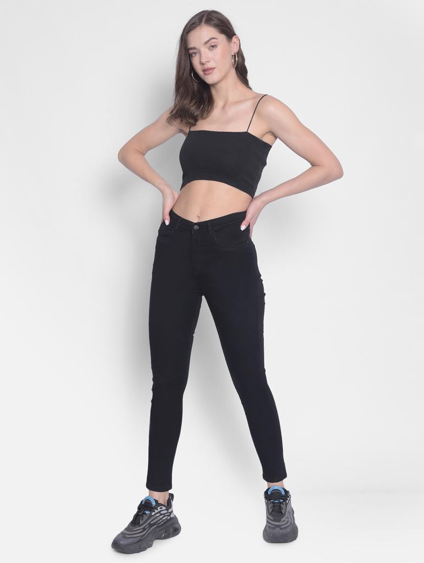 women's plain slim fit jeans - 20311200 - Standard Image - 4