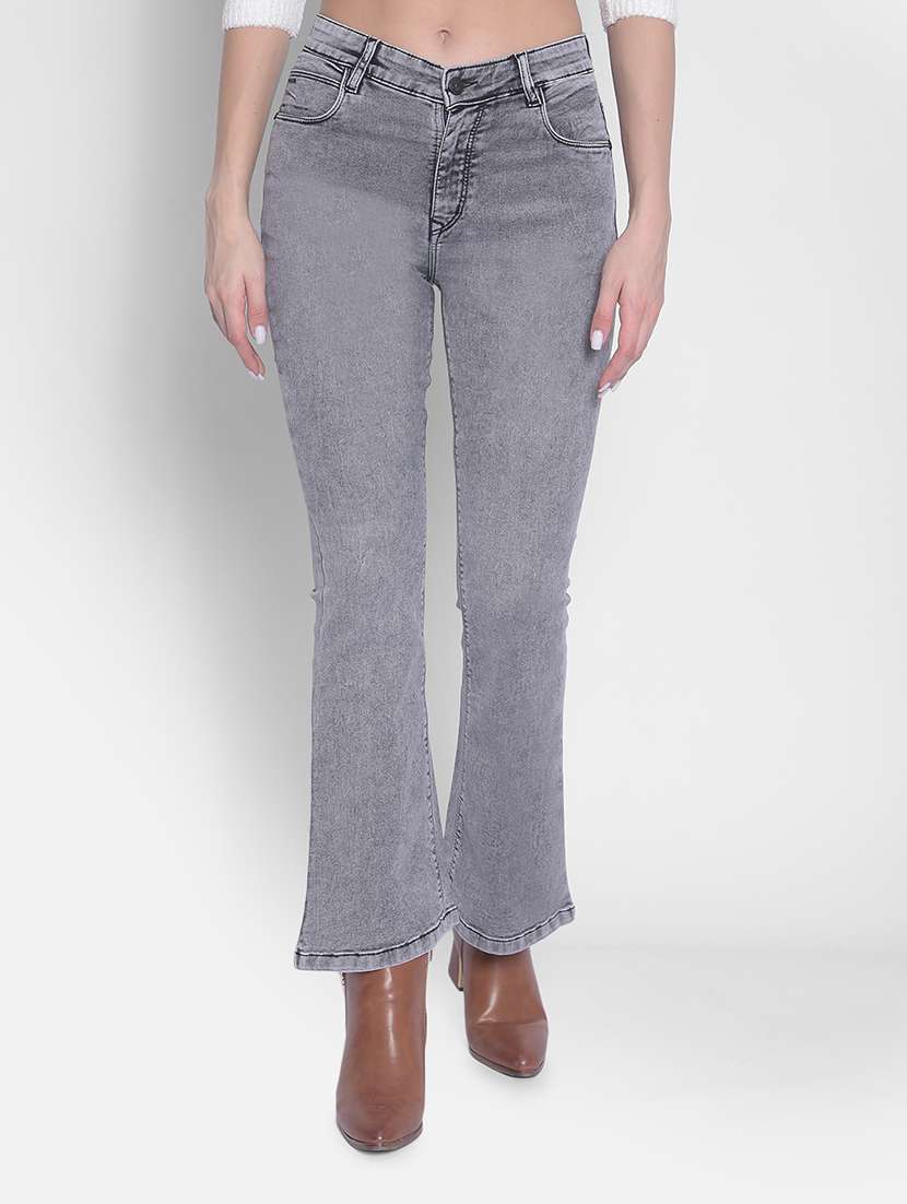 women's plain bootcut jeans