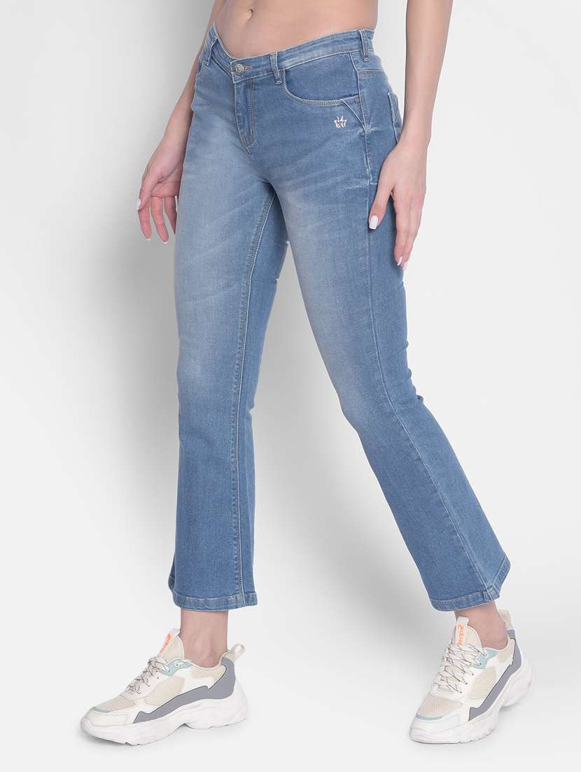 women's plain bootcut jeans - 20311203 -  Standard Image - 1