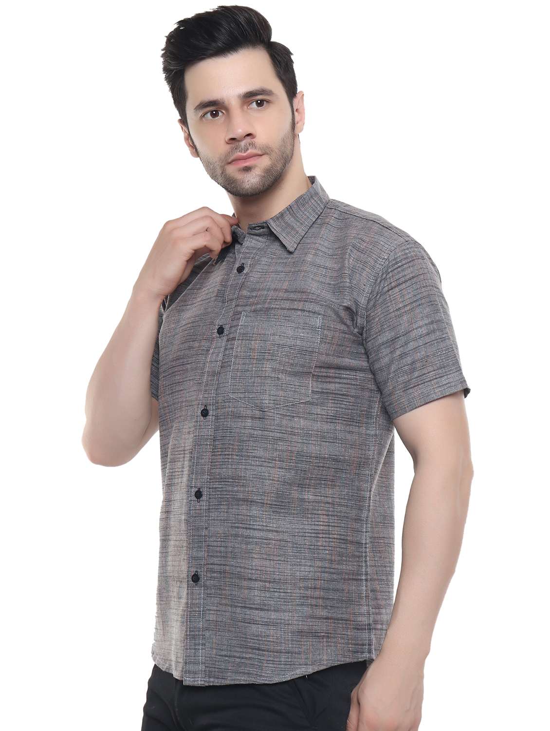 mens solids formal shirt - 20311307 -  Standard Image - 1