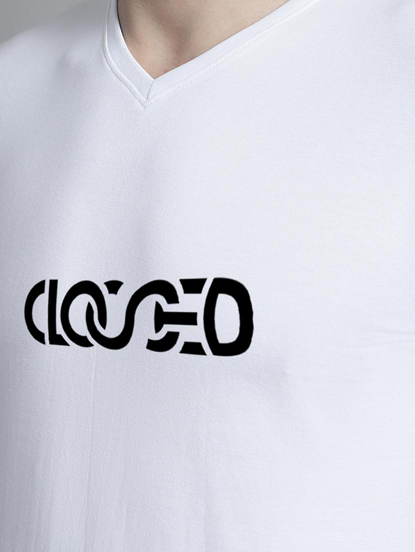 men white cotton chest print t-shirt - 20312164 - Standard Image - 4