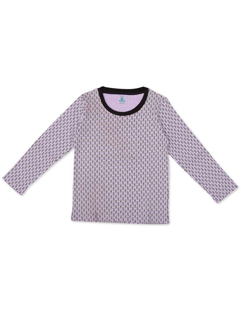 purple printed pyjama nightwear set - 20316024 -  Standard Image - 1