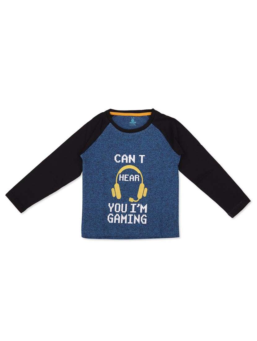 boys round neck printed nightwear pyjama set  - 20316027 -  Standard Image - 1