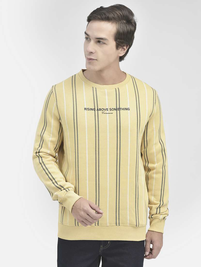 mens striped sweatshirt