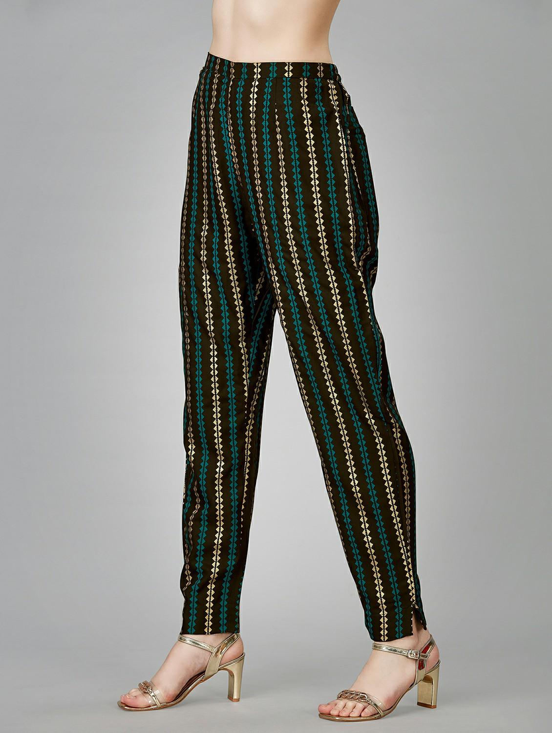olive colored kurta pant set - 20317902 - Standard Image - 4
