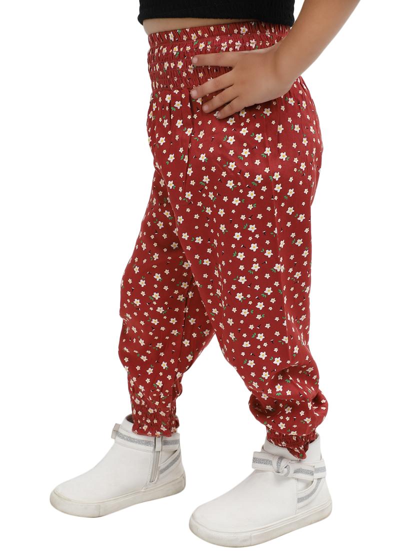 girl floral print jogger trouser - 20318404 -  Standard Image - 1