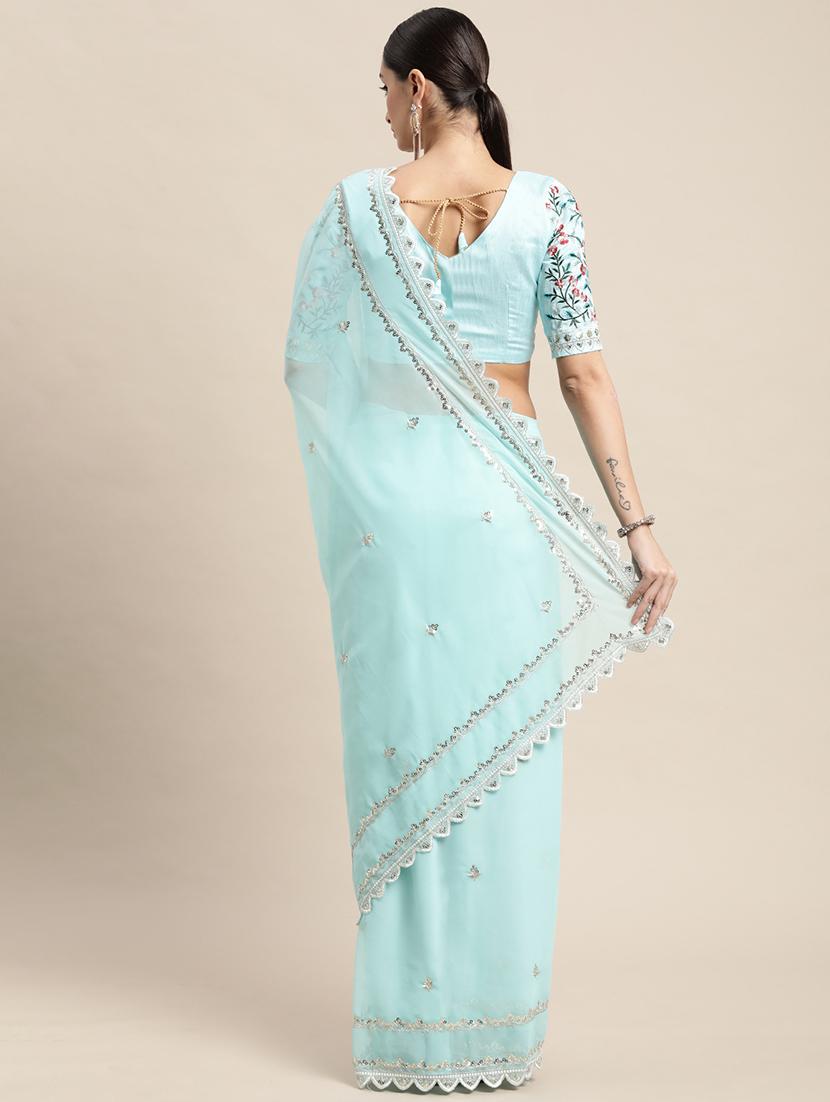 women's embellished saree - 20320570 - Standard Image - 1
