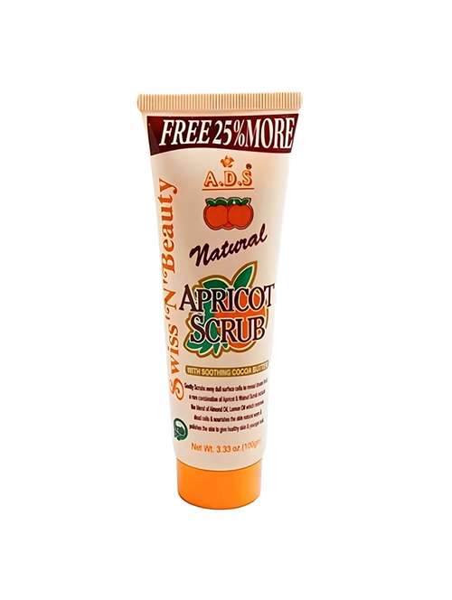 a.d.s natural apricot with soothing cocoa butter scrub (pack of 1)