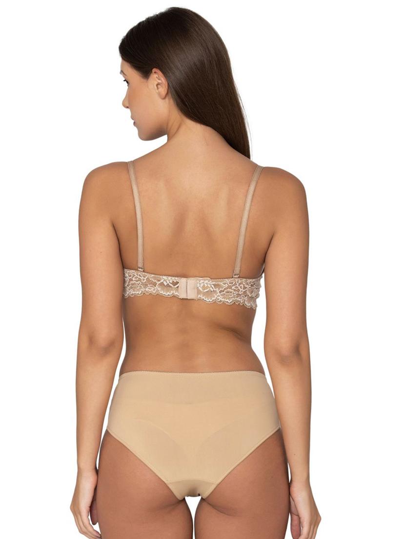 beige lace bra and panty set - 20322101 -  Standard Image - 1